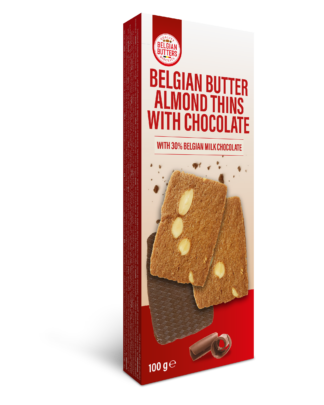 BB Almond Thins With Milk Chocolate 100g V